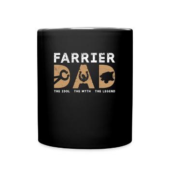 Farrier Dad The Idol The Myth The Metalworker - Full Colour Mug - black - Front
