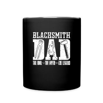 Papa forgeron L’idole Le mythe Le forgeron - Mug uni - noir - Devant