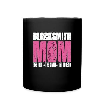 Maman forgeronne L’idole Le mythe Le ferronnier - Mug uni - noir - Devant