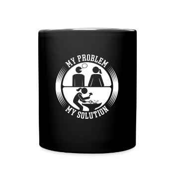 Forgeron Mon problème Ma mère de pictogramme Forger - Mug uni - noir - Devant