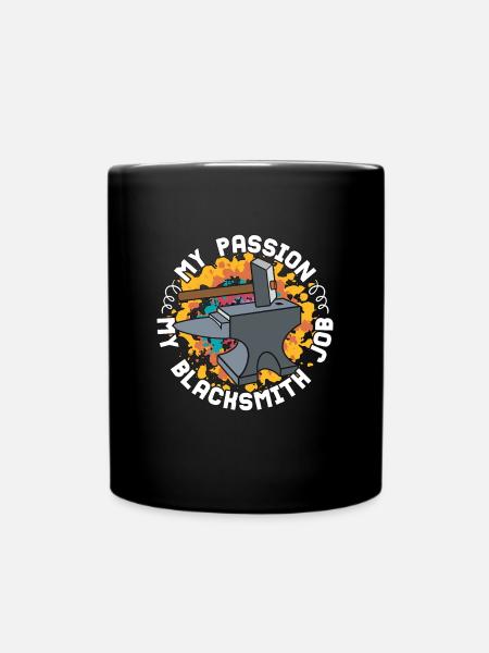 Forge Ma passion Mon travail de forgeron Forge - Mug uni - noir