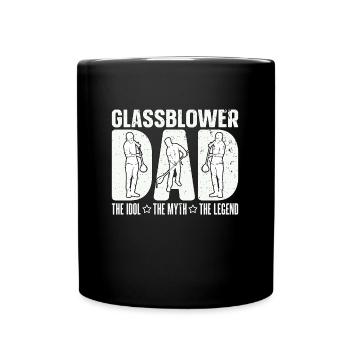 Glassblower Dad The Idol The Myth The Glassworker - Full Colour Mug - black - Front