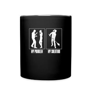 Glassblower My Problem My Pictogram Mom Glassmith - Full Colour Mug - black - Front