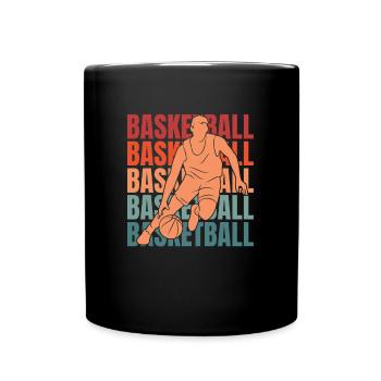 Joueur de basket-ball - Mug uni - noir - Devant