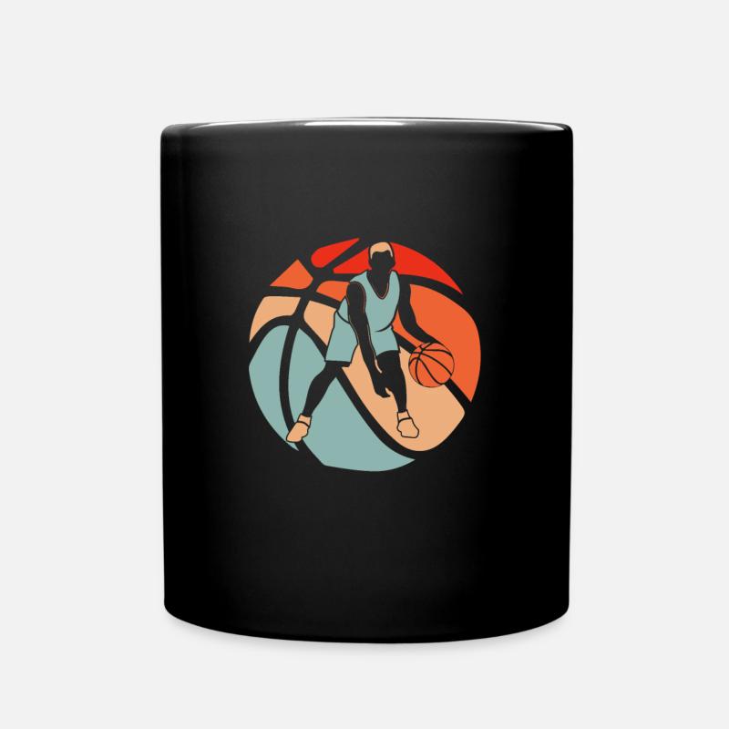 Basketball Basketballer - Tasse einfarbig - Schwarz