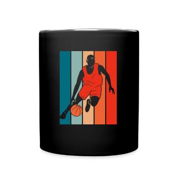 Joueur de basket-ball - Mug uni - noir - Devant