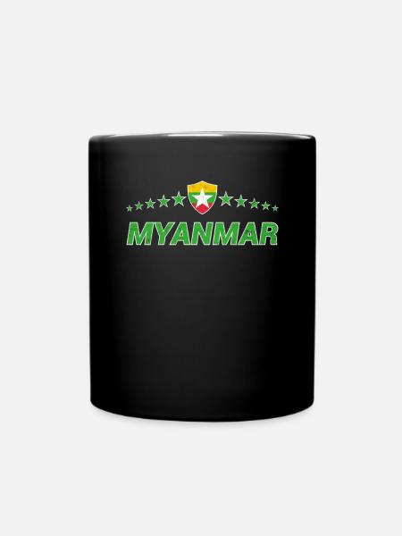Myanmar - Tasse einfarbig - Schwarz