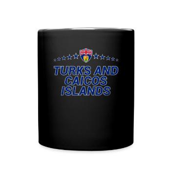 Turks et Caicos (Îles) - Mug uni - noir - Devant