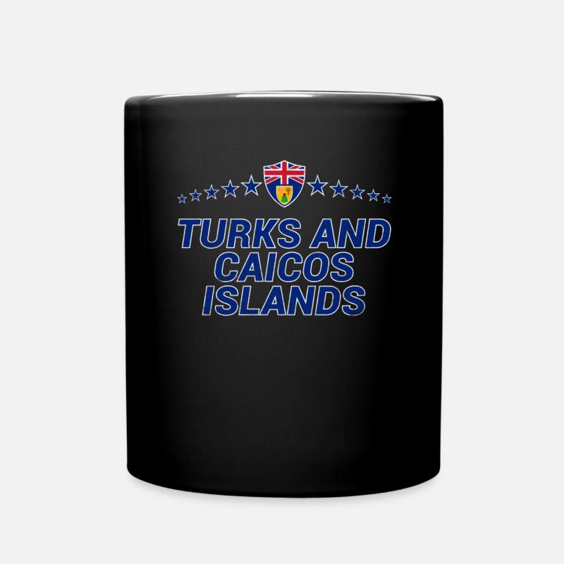 Turks und Caicosinseln - Tasse einfarbig - Schwarz