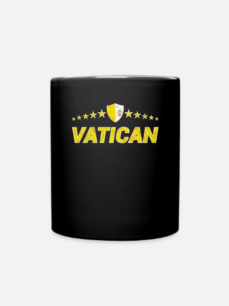 Vatikan - Tasse einfarbig - Schwarz
