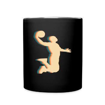 Joueur de basket-ball - Mug uni - noir - Devant