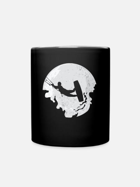 Kitesurfer Kitesurf Kitesurf Kitesurf Lune - Mug uni - noir