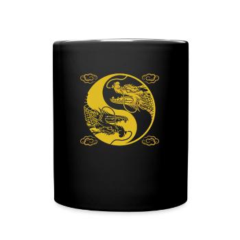 Jahr Des Drachen 2024 - Tasse einfarbig - Schwarz - Vorne