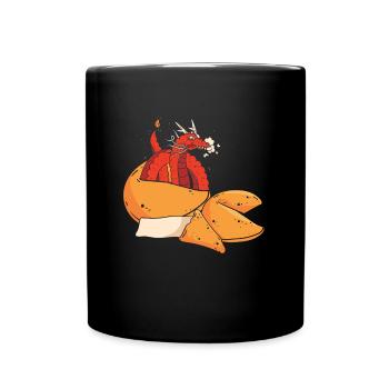 Jahr Des Drachen 2024 - Tasse einfarbig - Schwarz - Vorne