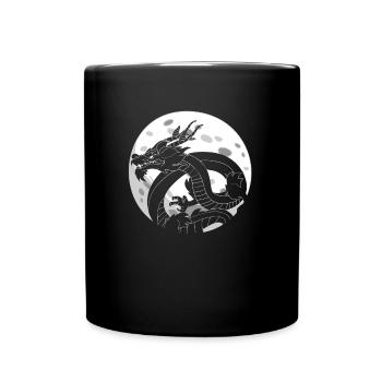 Jahr Des Drachen 2024 - Tasse einfarbig - Schwarz - Vorne