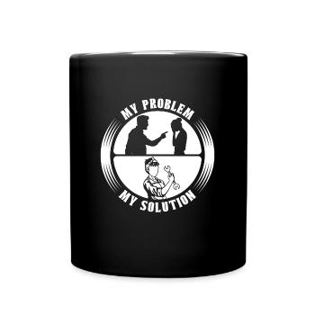 Mechanical Engineer My Problem My Pictogram Mom - Tasse einfarbig - Schwarz - Vorne
