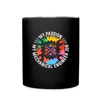 Ingénieur mécanique Ma passion Mon ingénierie - Mug uni - noir - Devant