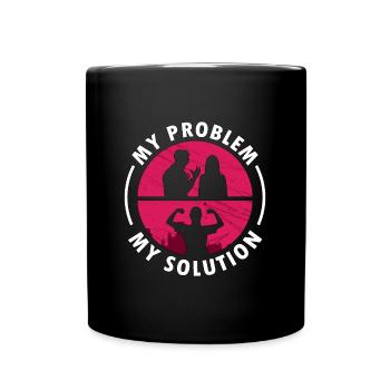 Ironworker My Problem My Pictogram Mom Metalworker - Tasse einfarbig - Schwarz - Vorne