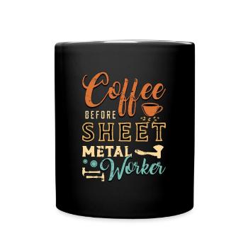Fabricant de café de tôlier amateur de café - Mug uni - noir - Devant