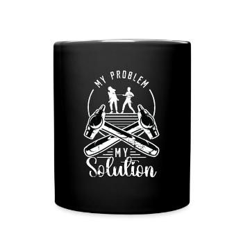 Sheet Metal Worker My Problem My Pictogram Mom Dad - Full Colour Mug - black - Front