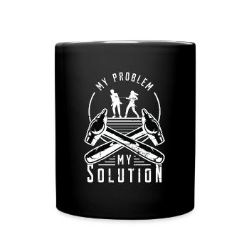 Sheet Metal Worker My Problem My Pictogram Dad Mom - Full Colour Mug - black - Front