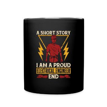 Electrical Engineer A Short Story I Am Electrician - Tasse einfarbig - Schwarz - Vorne