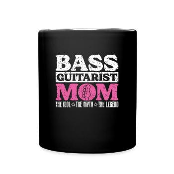 Bassiste Maman L’idole Le mythe Guitariste - Mug uni - noir - Devant