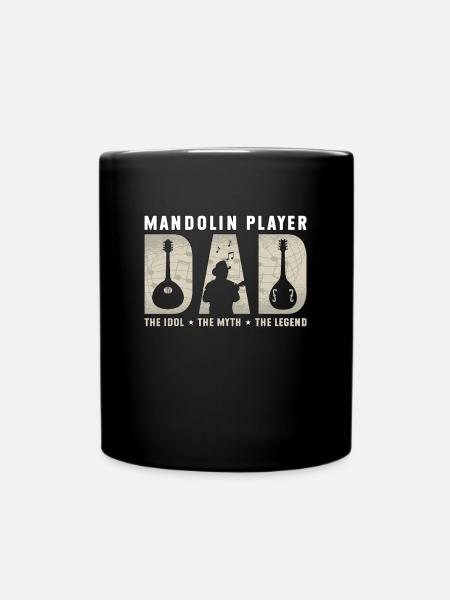 Mandolin Player Dad The Idol The Bluegrass Music - Tasse einfarbig - Schwarz