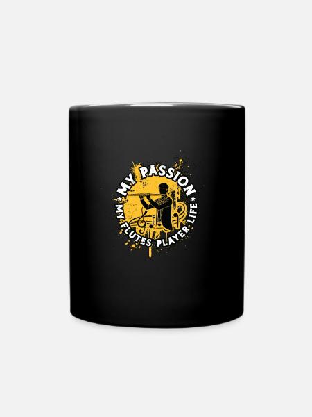 Flutes Player My Passion My Flutes Player Woodwind - Tasse einfarbig - Schwarz
