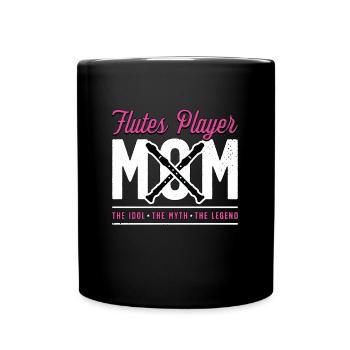 Flutes Player Mom The Idol The Myth Marching Band - Tasse einfarbig - Schwarz - Vorne