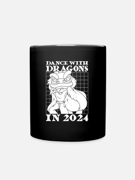 Jahr Des Drachen 2024 - Tasse einfarbig - Schwarz
