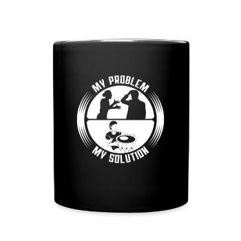 Djembe Player My Problem My Pictogram Dad Mom - Full Colour Mug - black - Front
