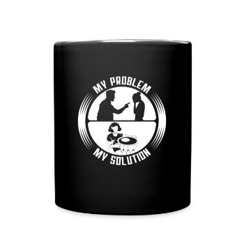 Djembe Player My Problem My Pictogram Mom Dad - Full Colour Mug - black - Front