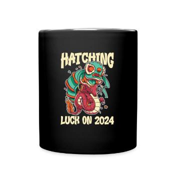 Jahr Des Drachen 2024 - Tasse einfarbig - Schwarz - Vorne