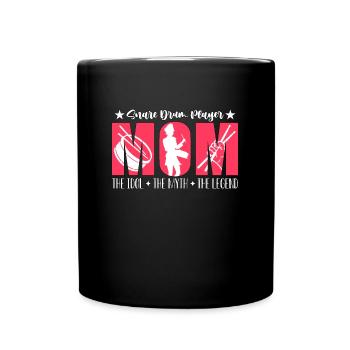 Joueur de caisse claire maman l’idole la fanfare - Mug uni - noir - Devant