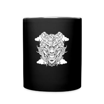 Jahr Des Drachen 2024 - Tasse einfarbig - Schwarz - Vorne