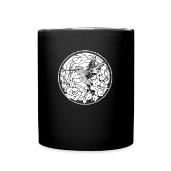 Kolibri Buntglas - Tasse einfarbig - Schwarz - Vorne