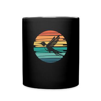 Kolibri - Tasse einfarbig - Schwarz - Vorne