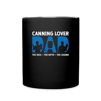 Amant de la conserve Papa L’idole Le mythe Homesteader - Mug uni - noir - Devant