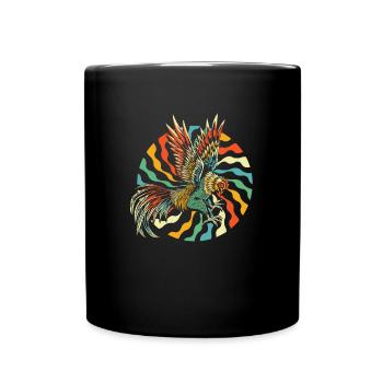 Chicken Hen - Full Colour Mug - black - Front
