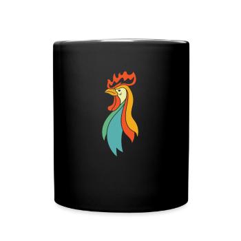 Chicken Hen - Full Colour Mug - black - Front
