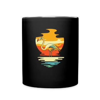 Flamingo - Full Colour Mug - black - Front