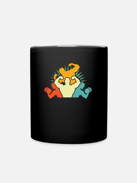 Fitness - Tasse einfarbig - Schwarz