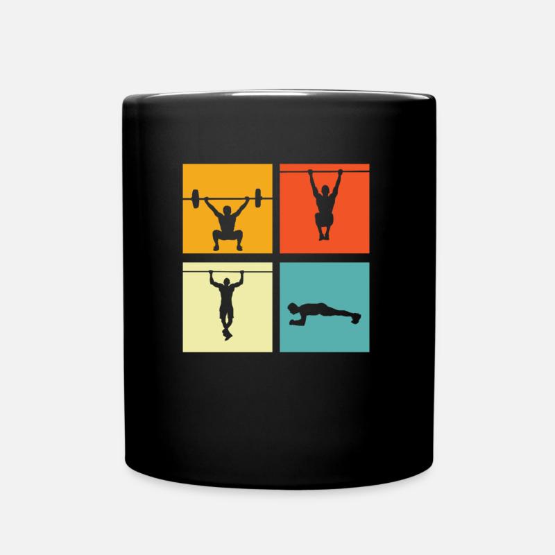 Fitness - Tasse einfarbig - Schwarz