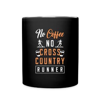 Country Runner No Coffee No Athletic Coffee Lover - Full Colour Mug - black - Front