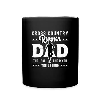 Cross Country Runner Dad The Idol The XC Runner - Full Colour Mug - black - Front