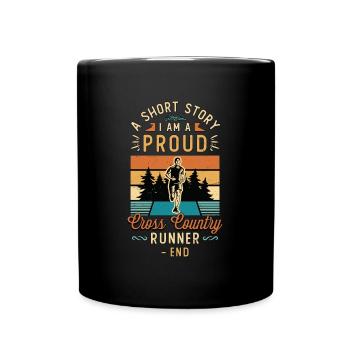 Cross Country Runner A Short Story I Am XC Runner - Full Colour Mug - black - Front