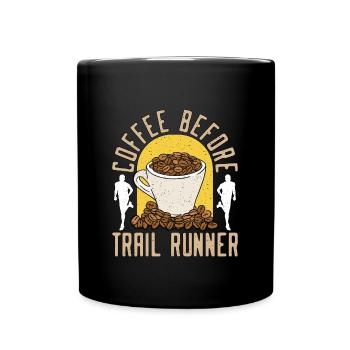 Trail Runner Coffee avant Marathoner Coffee Amateur - Mug uni - noir - Devant