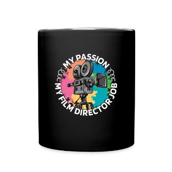 Film Director My Passion My Film Videographer - Full Colour Mug - black - Front