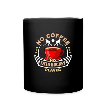 Joueur de hockey sur gazon Pas de café Amateur de café de hockey - Mug uni - noir - Devant